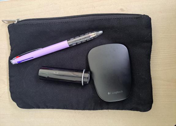 파우치(립스틱, 무선마우스, 펜)