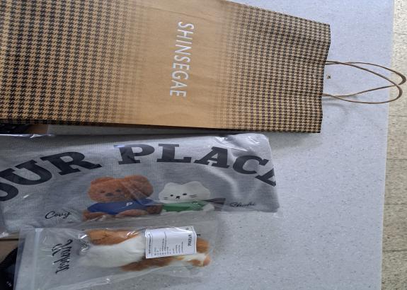 신세계 쇼핑백(옷, 인형)