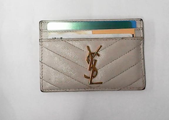 생로랑 카드지갑(베이지색)